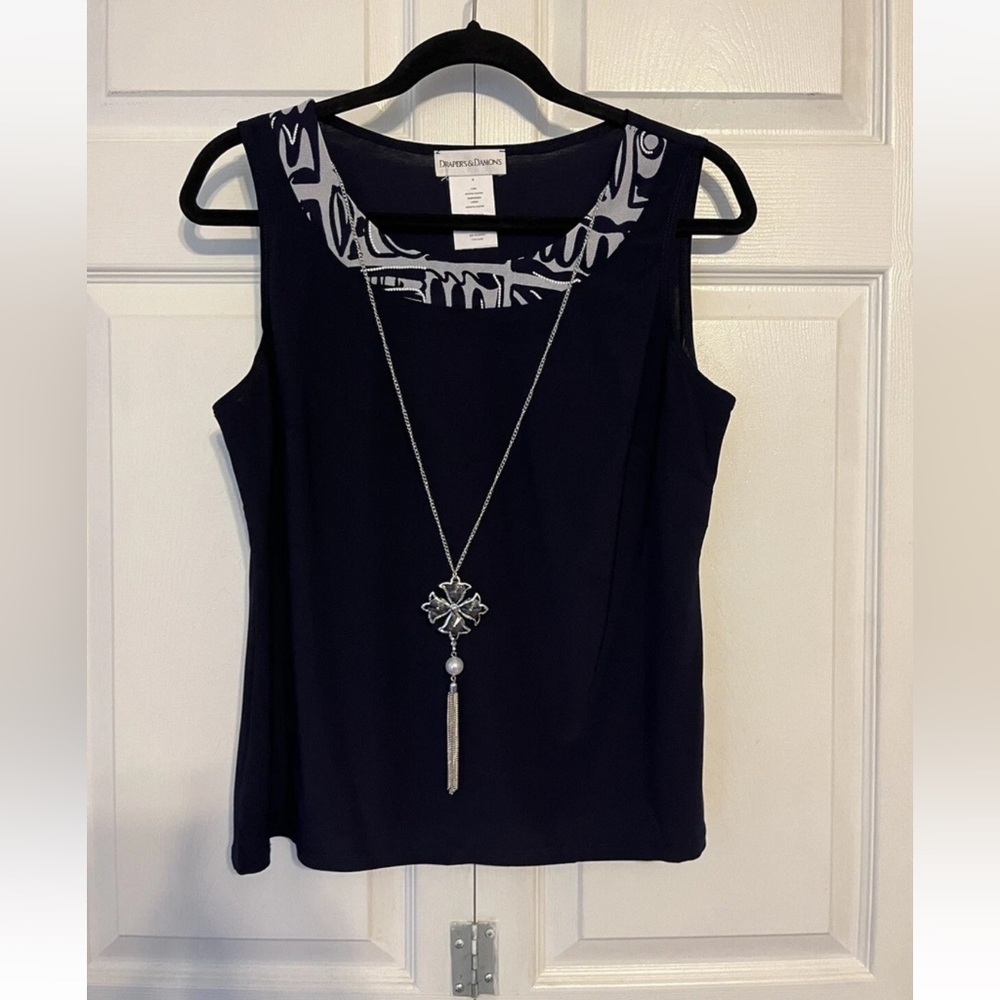 DRAPER'S&DAMONS Sleeveless Blouse Size 6 S/M